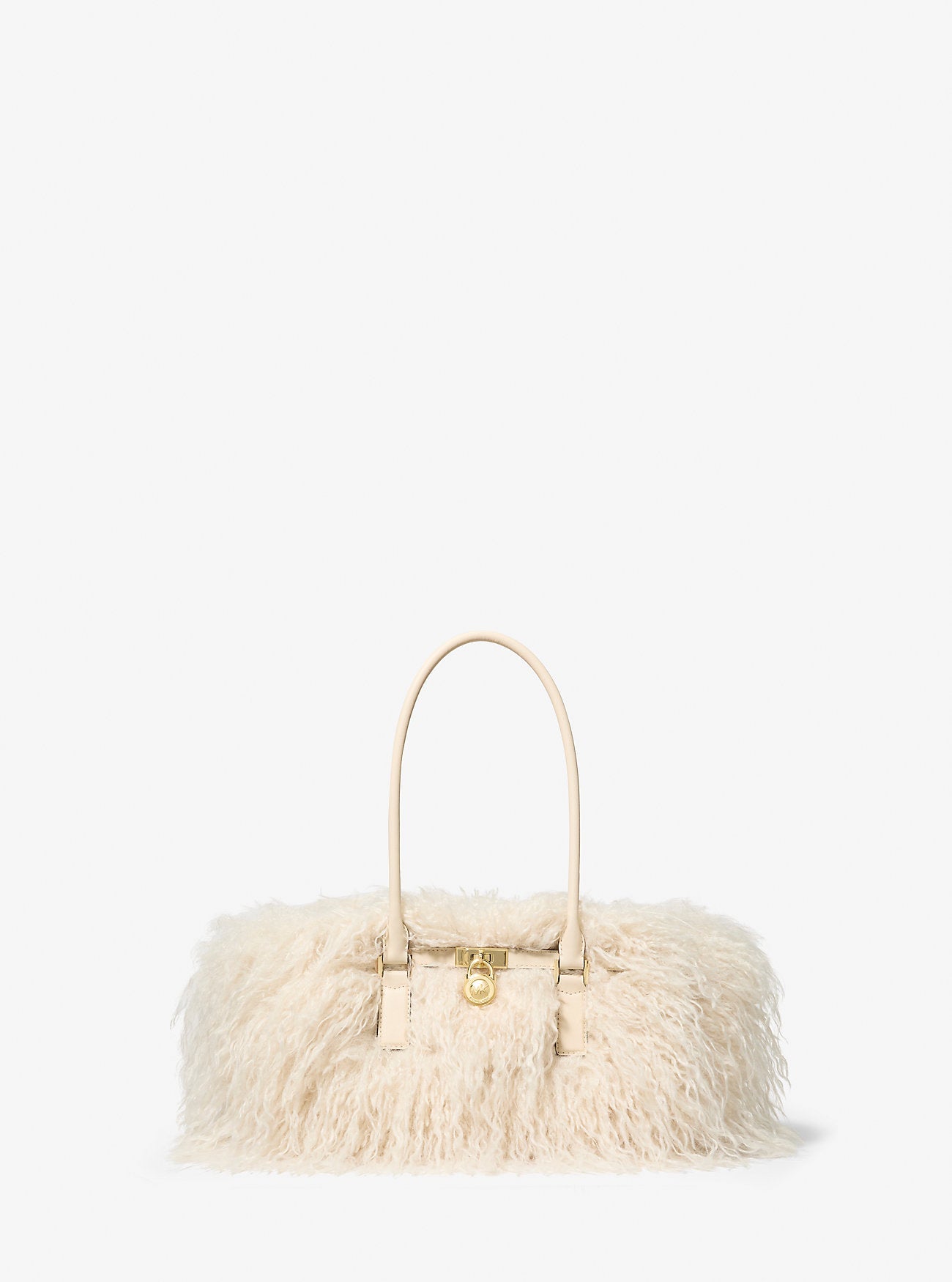 Michael Kors Hamilton Moderne Small Faux Shearling Satchel
