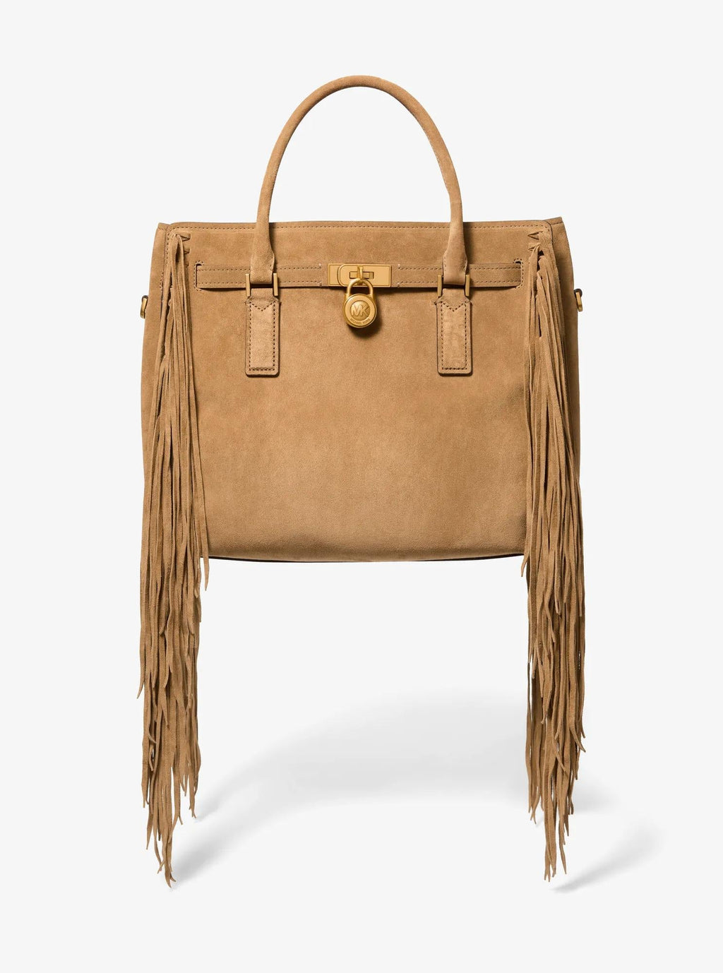 Michael Kors Hamilton Moderne Large Fringed Suede Satchel