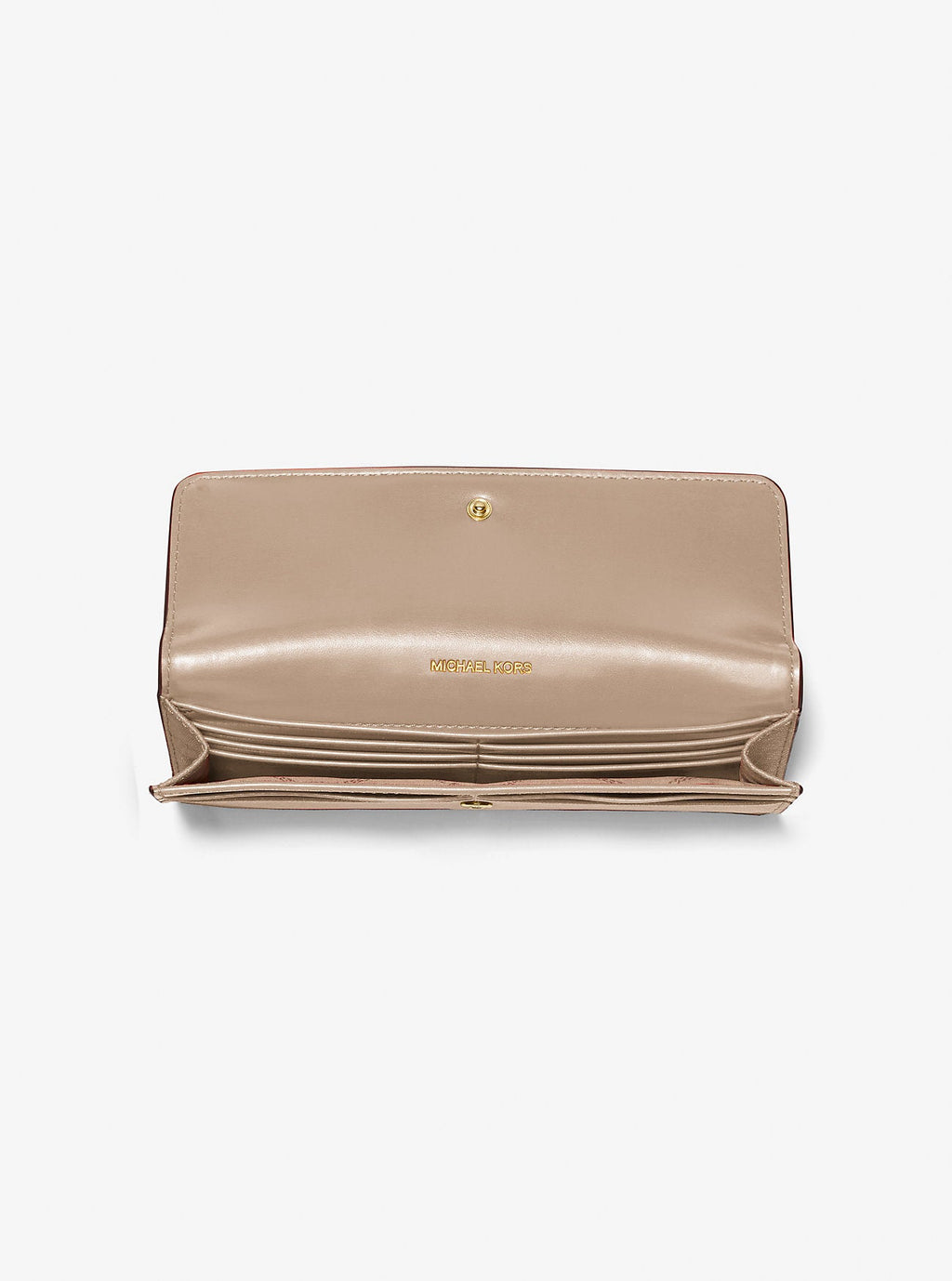 Michael Kors Jet Set Large Saffiano Leather Snap-Front Wallet