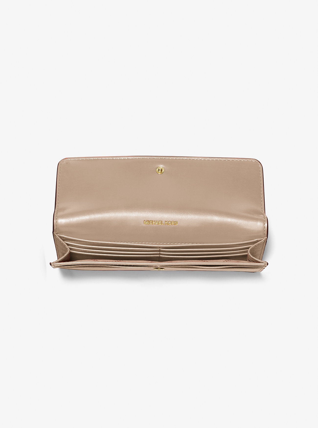 Michael Kors Jet Set Large Saffiano Leather Snap-Front Wallet