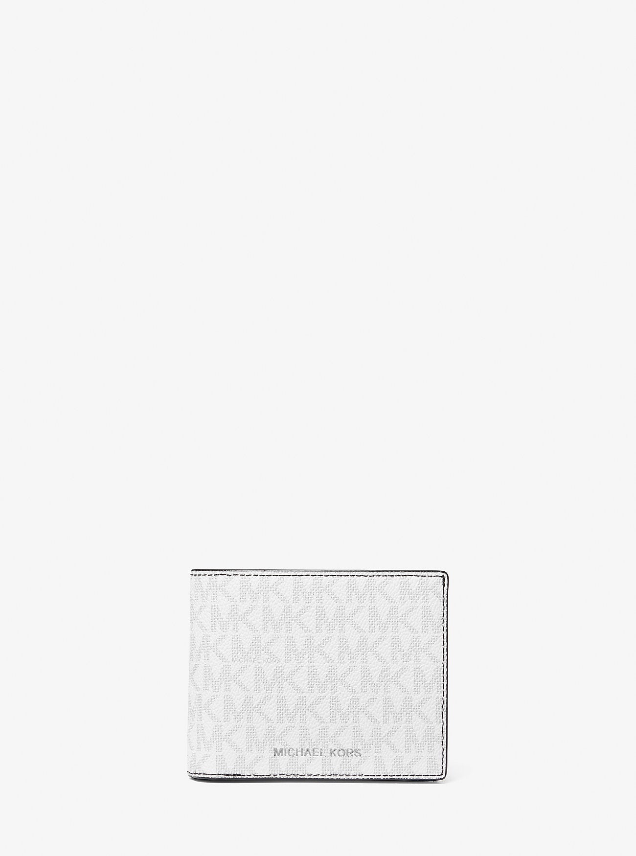 Michael Kors Harrison Signature Logo Billfold Wallet With Passcase