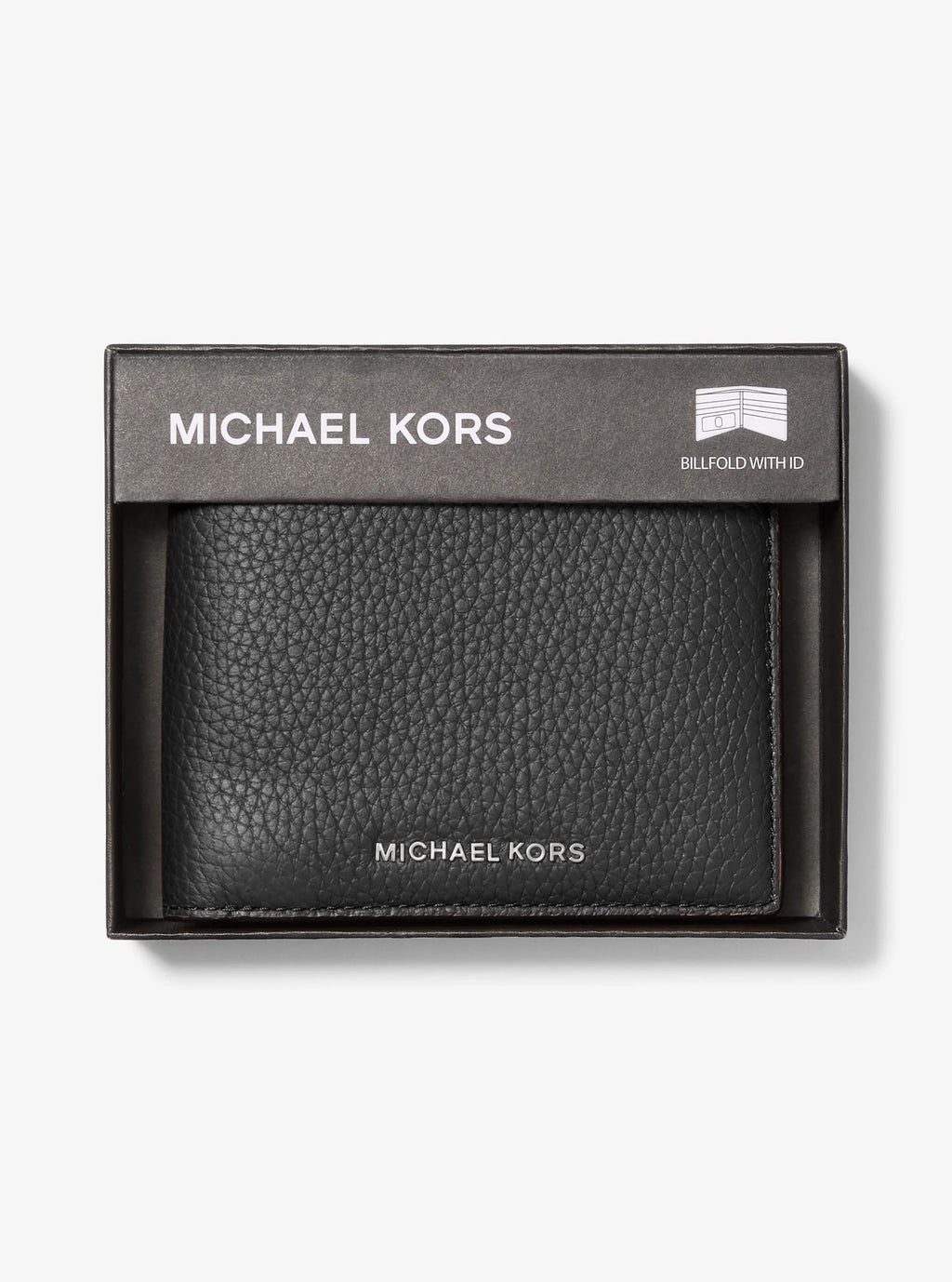 Michael Kors Hudson Pebbled Leather Billfold Wallet