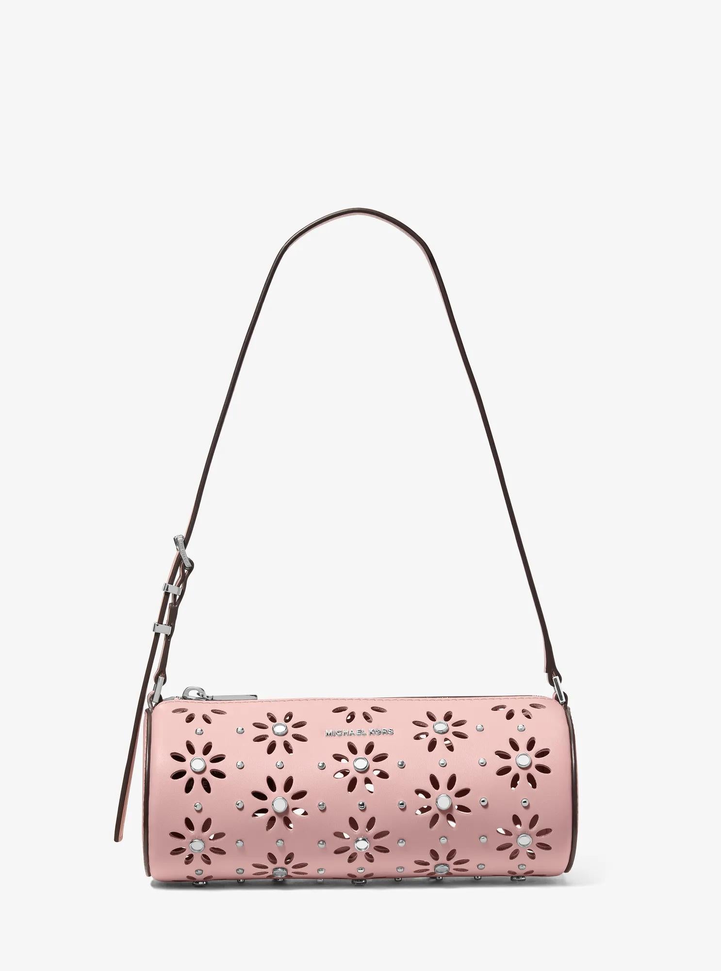 Michael Kors Izzy Small Pebbled Leather Barrel Pochette