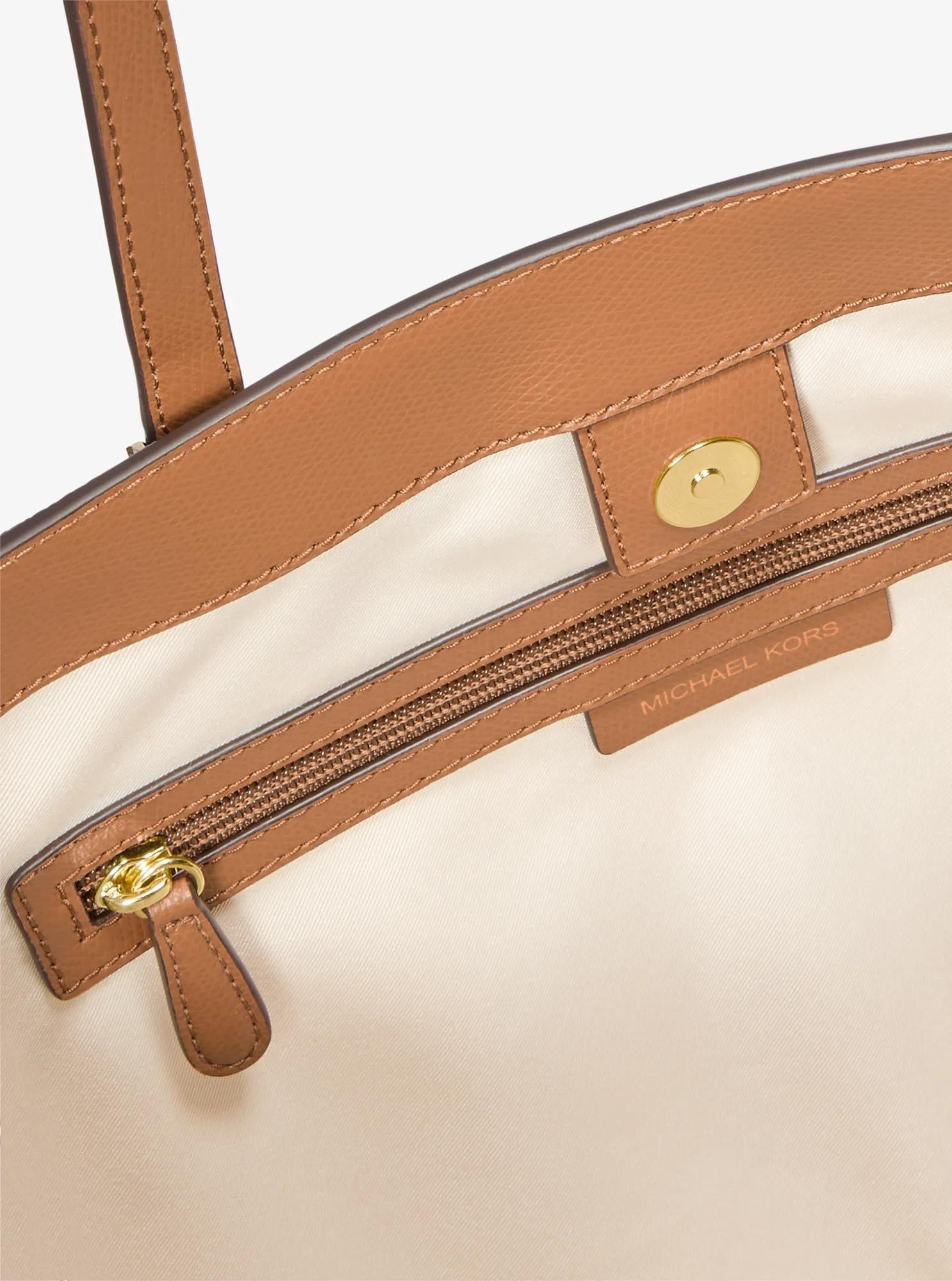 Michael Kors Taryn Large Signature Signature Logo and Leather Tote Bag Work Shoulder Bag