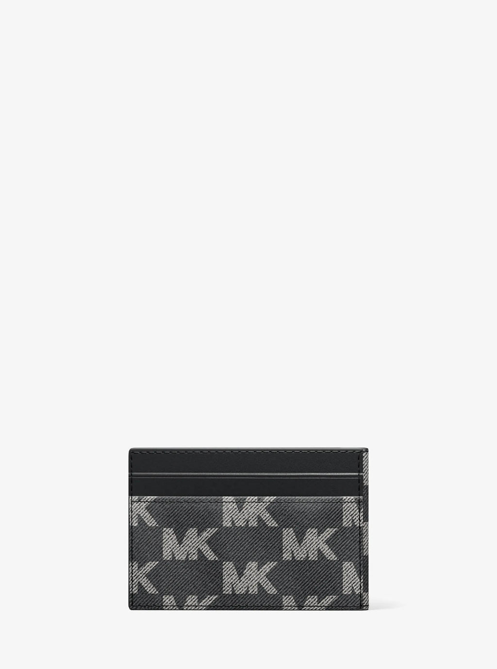 Michael Kors Cooper Medium Signature Logo Jacquard Denim Wallet