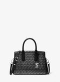 Michael Kors Laila Small Metallic Signature Signature Logo Satchel