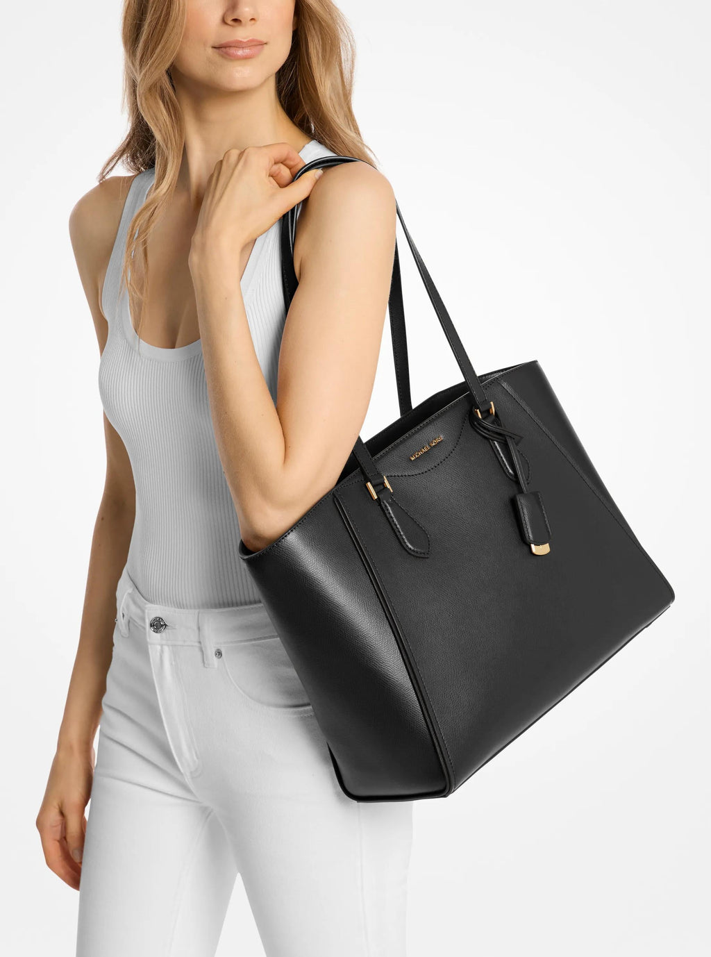 Michael Kors Taryn Large Leather Tote Bag Work Shoulder Bag