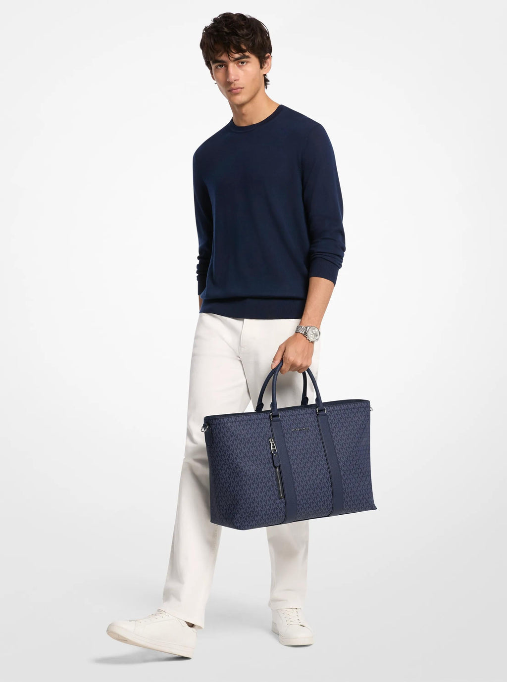 Michael Kors Hudson Signature Signature Logo Tote Bag Work Shoulder Bag