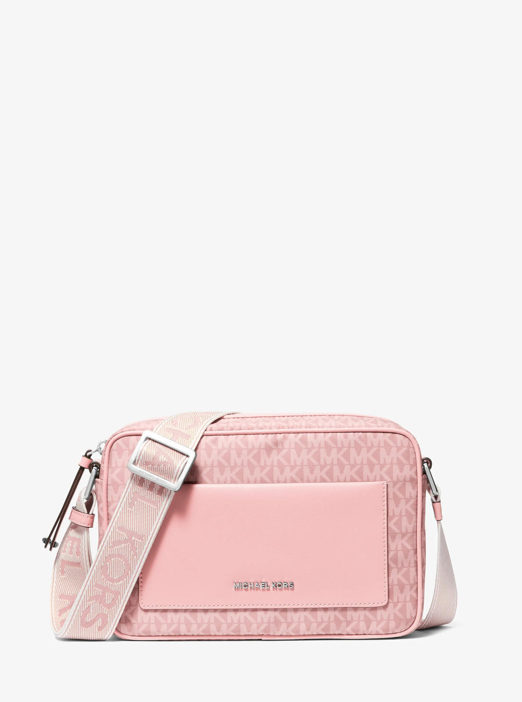 Michael Kors Jet Set Large Signature Signature Logo Print Woven Crossbody Bag Bag