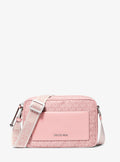 Michael Kors Jet Set Large Signature Signature Logo Print Woven Crossbody Bag Bag