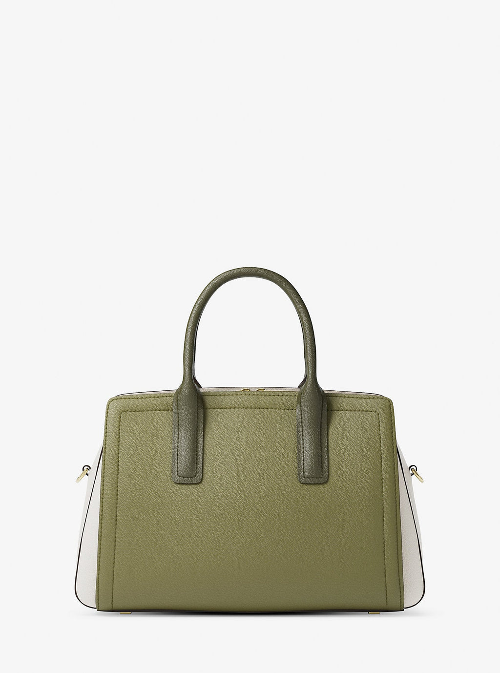 Michael Kors Laila Medium Color-Block Pebbled Leather Satchel