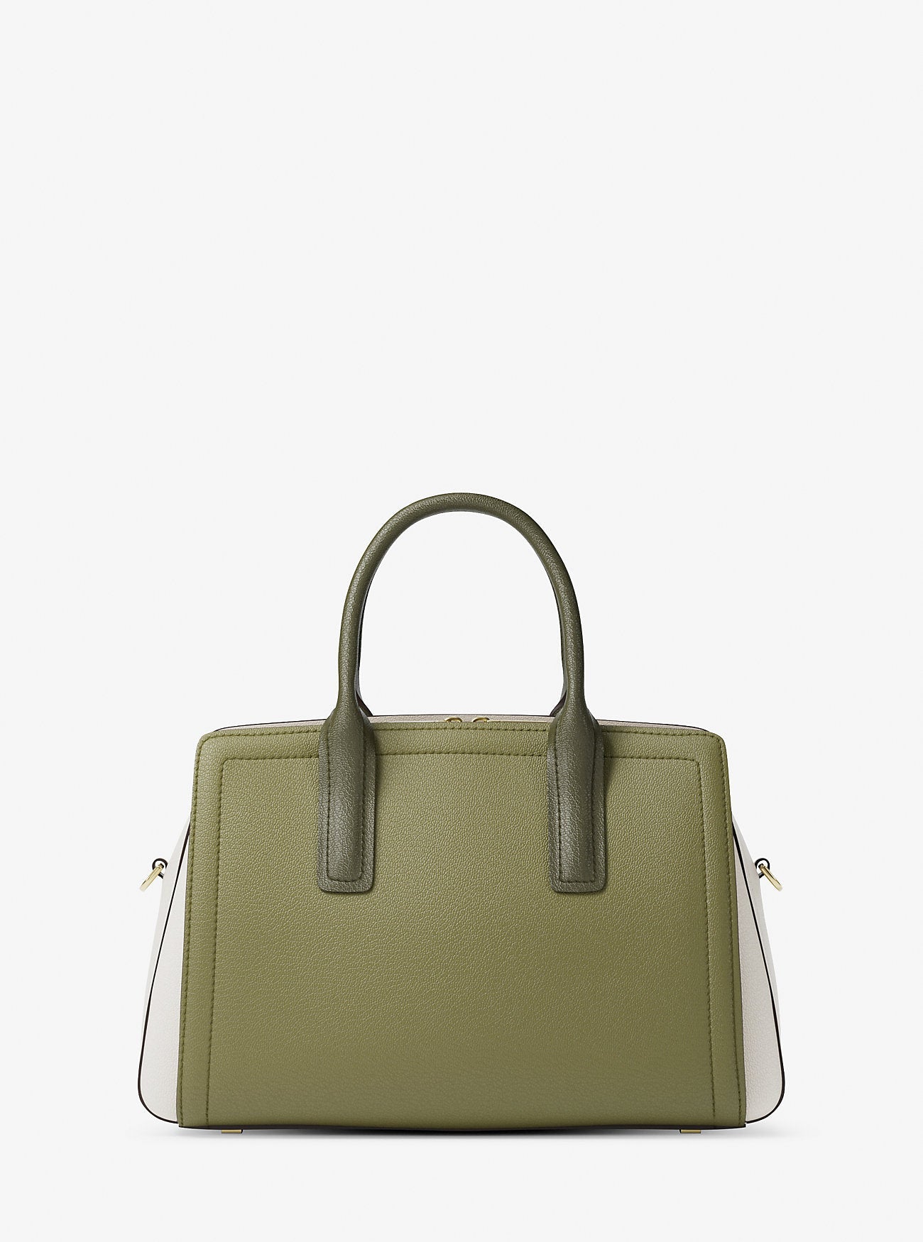 Michael Kors Laila Medium Color-Block Pebbled Leather Satchel