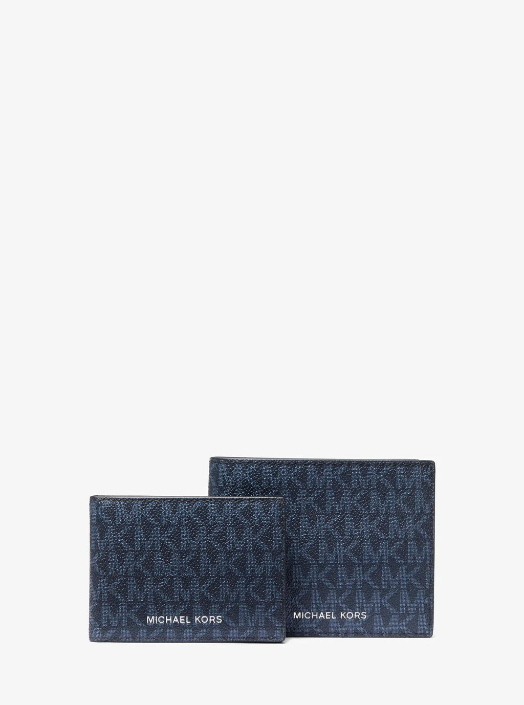 Michael Kors Harrison Signature Logo Billfold Wallet With Passcase