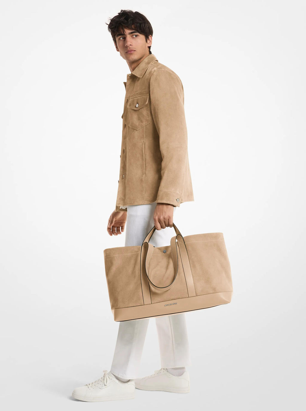 Michael Kors Whitley Medium Nubuck Tote Bag Work Shoulder Bag