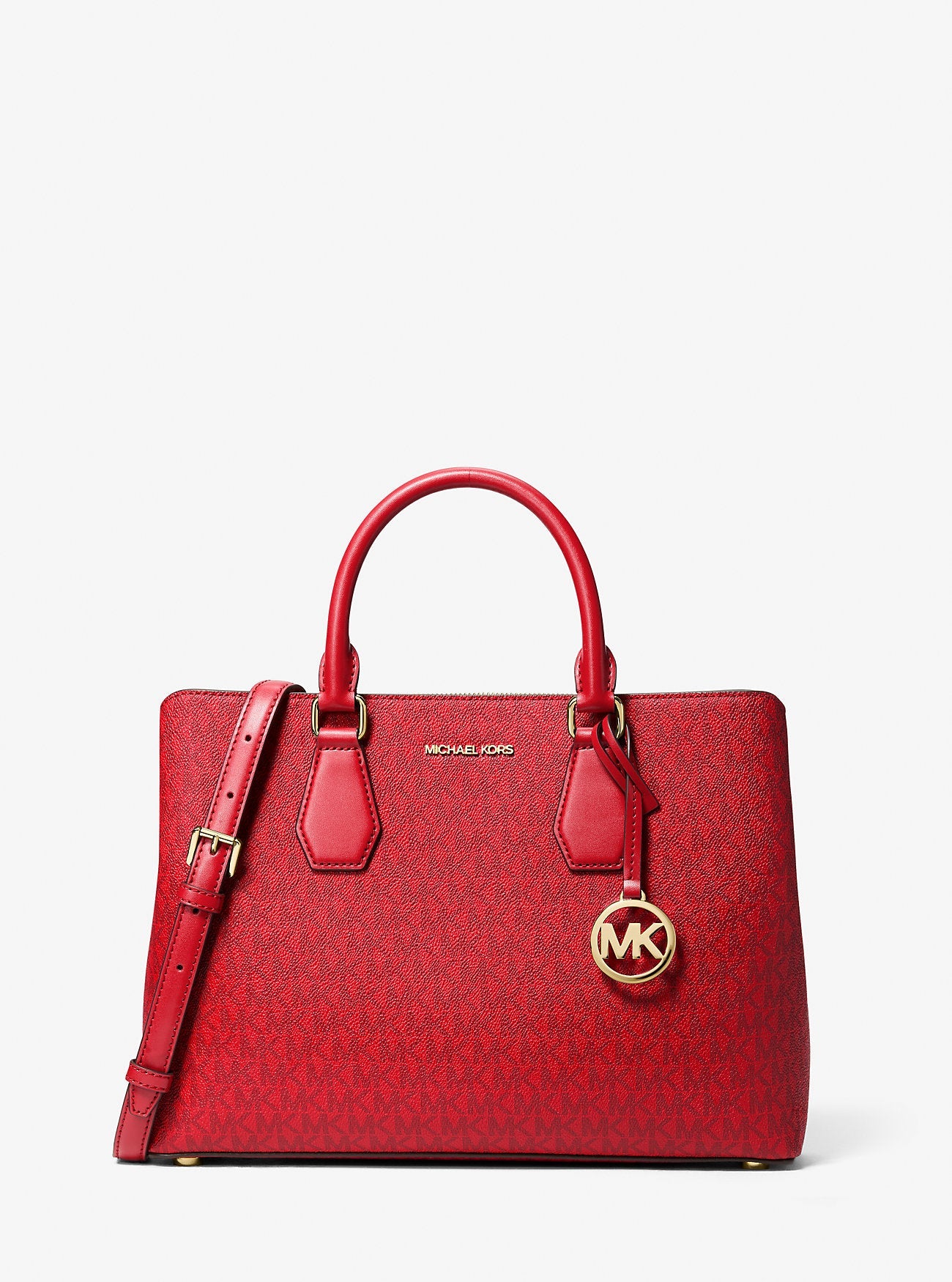 Michael Kors Camille Large Signature Signature Logo Satchel