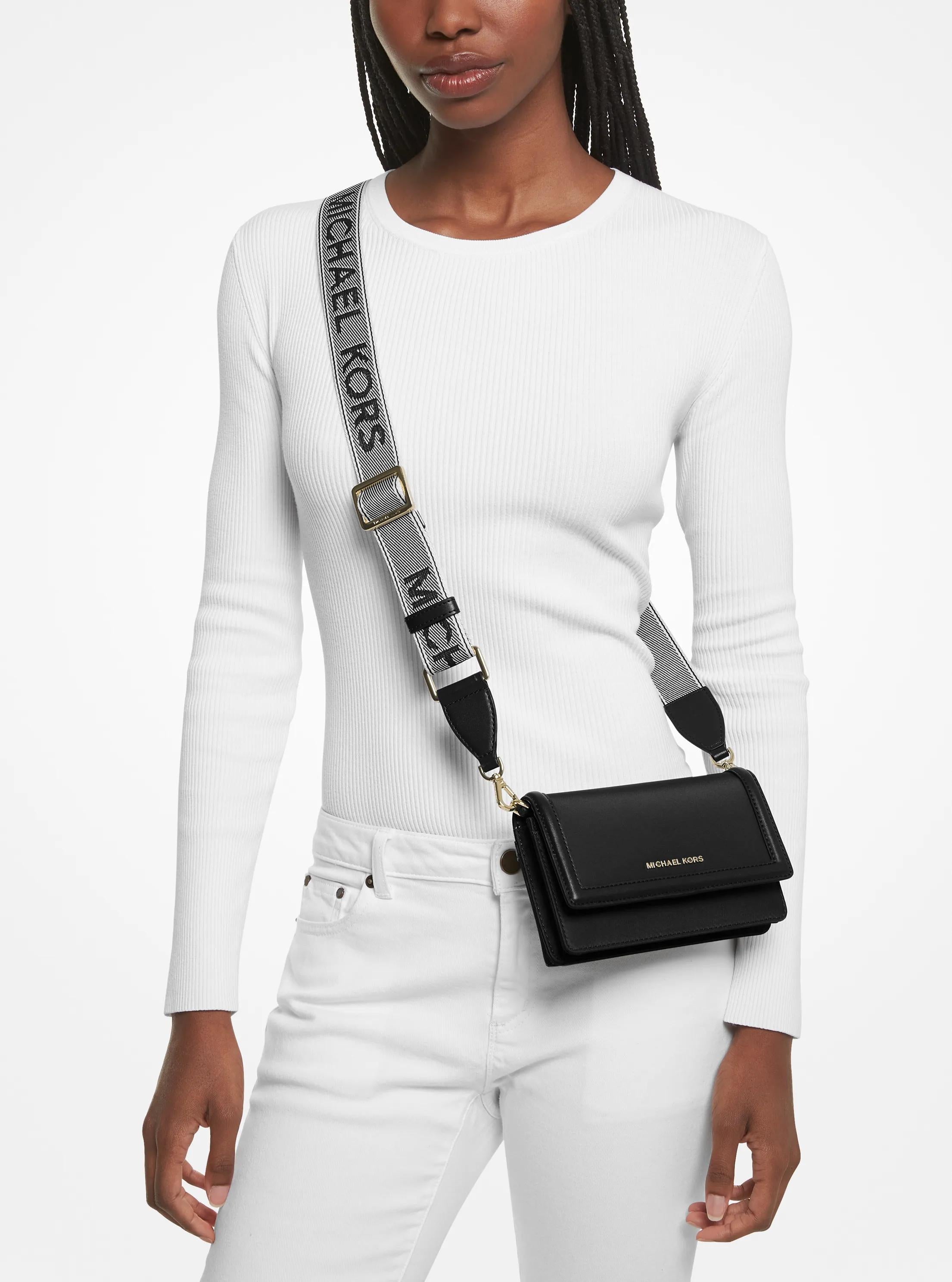 Michael Kors Jet Set Small Nylon Gabardine Phone Crossbody Bag Bag Bag