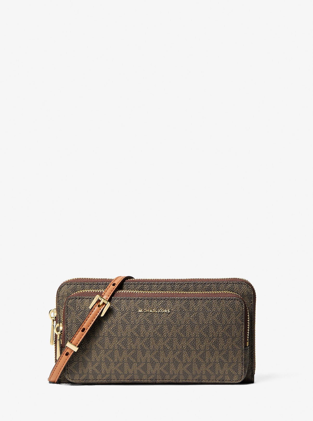 Michael Kors Jet Set Large Signature Signature Logo Convertible Crossbody Bag Bag