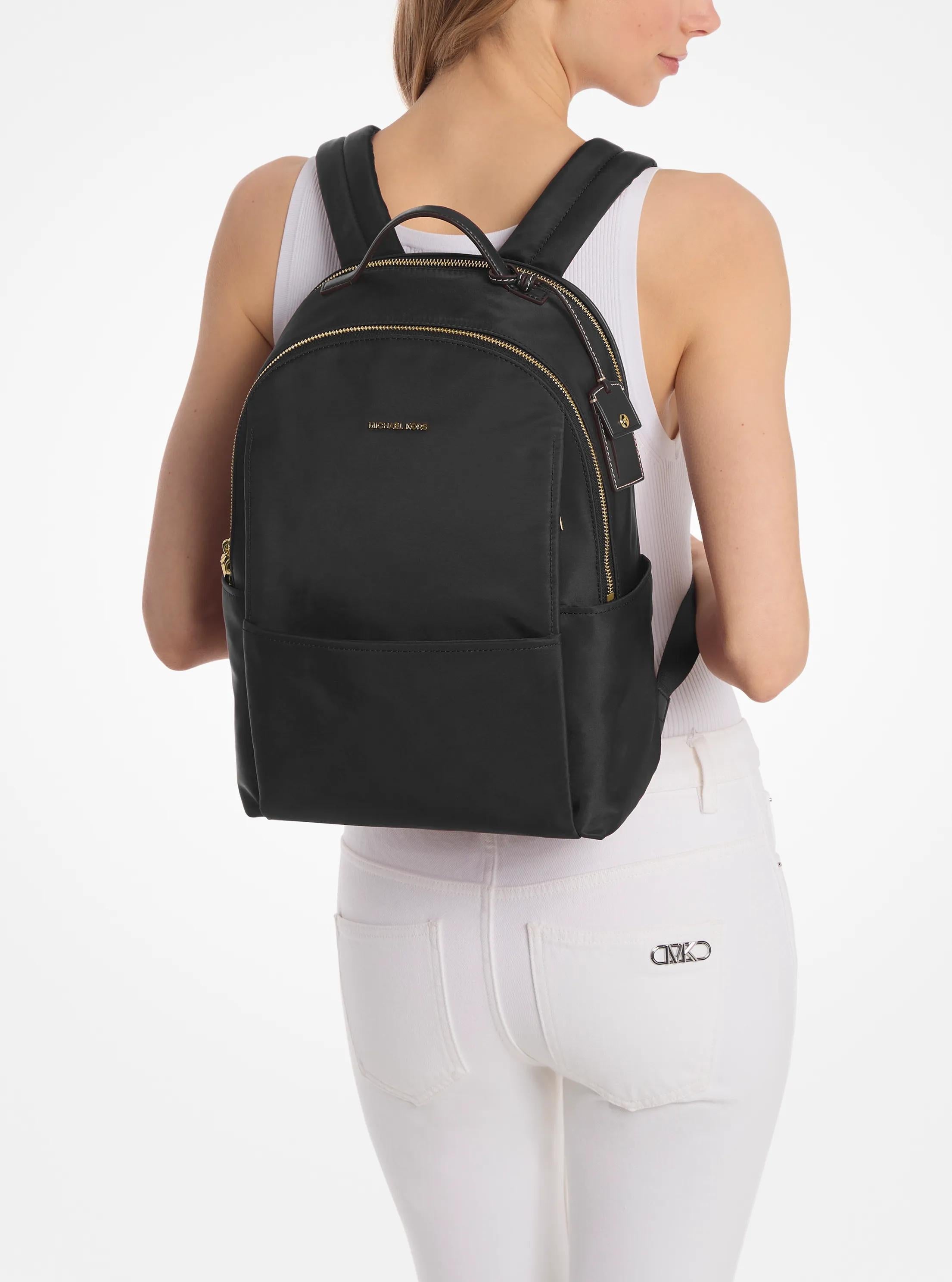Michael Kors Sable Large Nylon Backpack Travel School Bag
