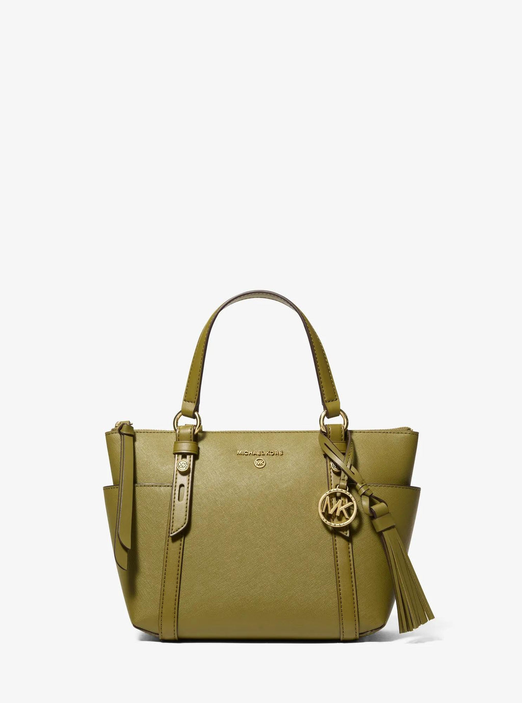 Michael Kors Sullivan Small Saffiano Leather Top-Zip Tote Bag Work Shoulder Bag