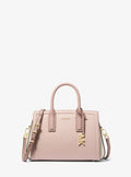 Michael Kors Laila Small Color-Block Pebbled Leather Satchel