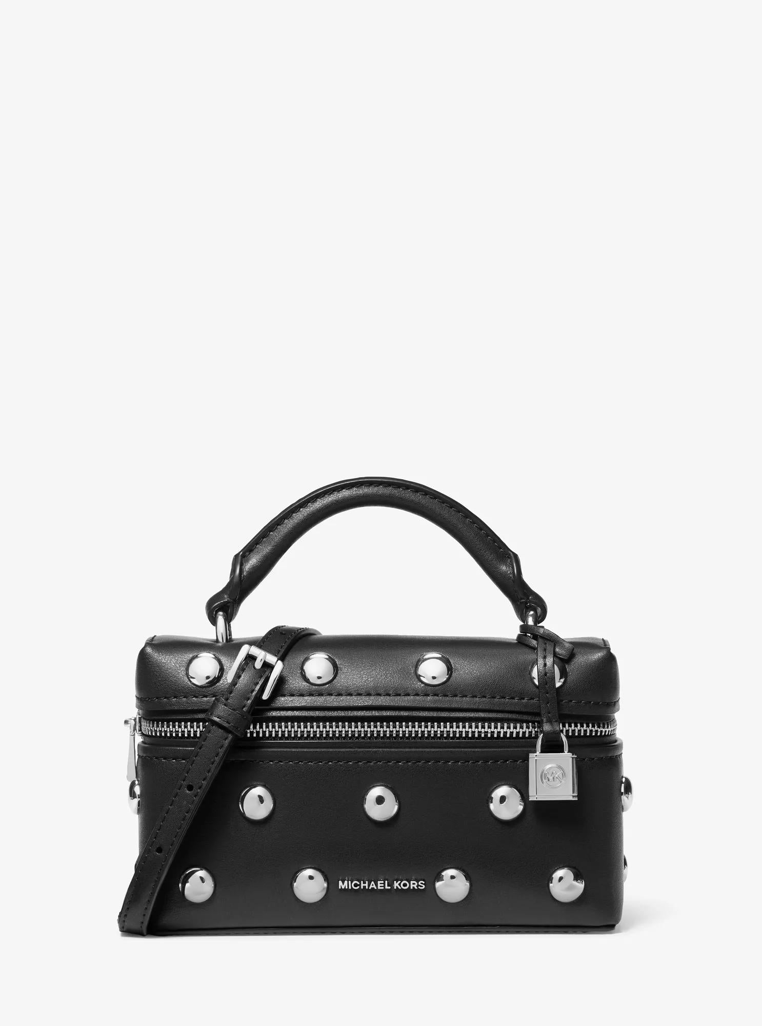 Michael Kors Jana Extra-Small Studded Leather Crossbody Bag Bag