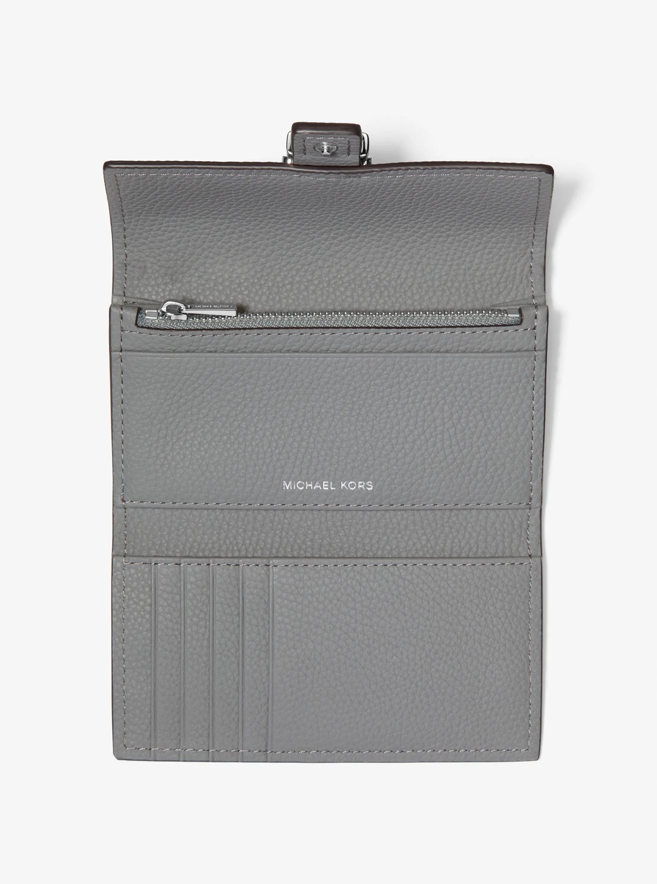 Michael Kors Nolita Medium Pebbled Leather Tri-Fold Wallet