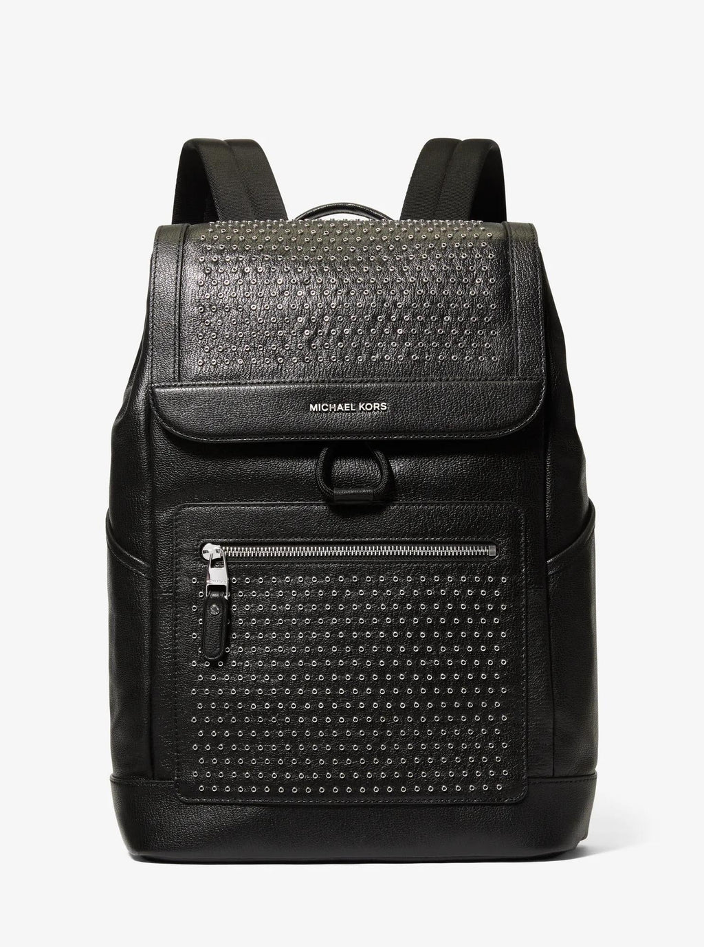 Michael Kors Hudson Medium Grommeted Leather Backpack Travel School Bag