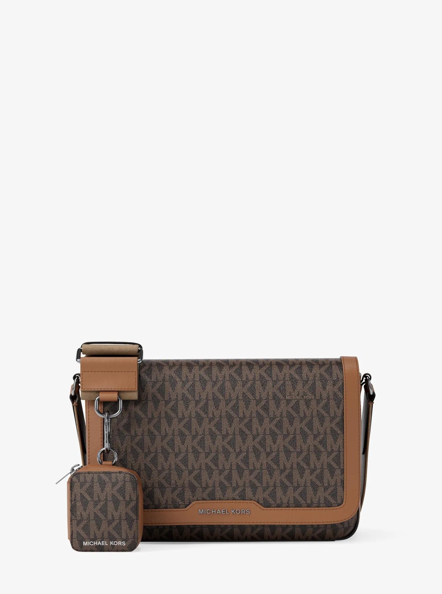 Michael Kors Hudson Mini Signature Signature Logo Crossbody Bag Bag With Airpod Case for Apple Airpods Pro