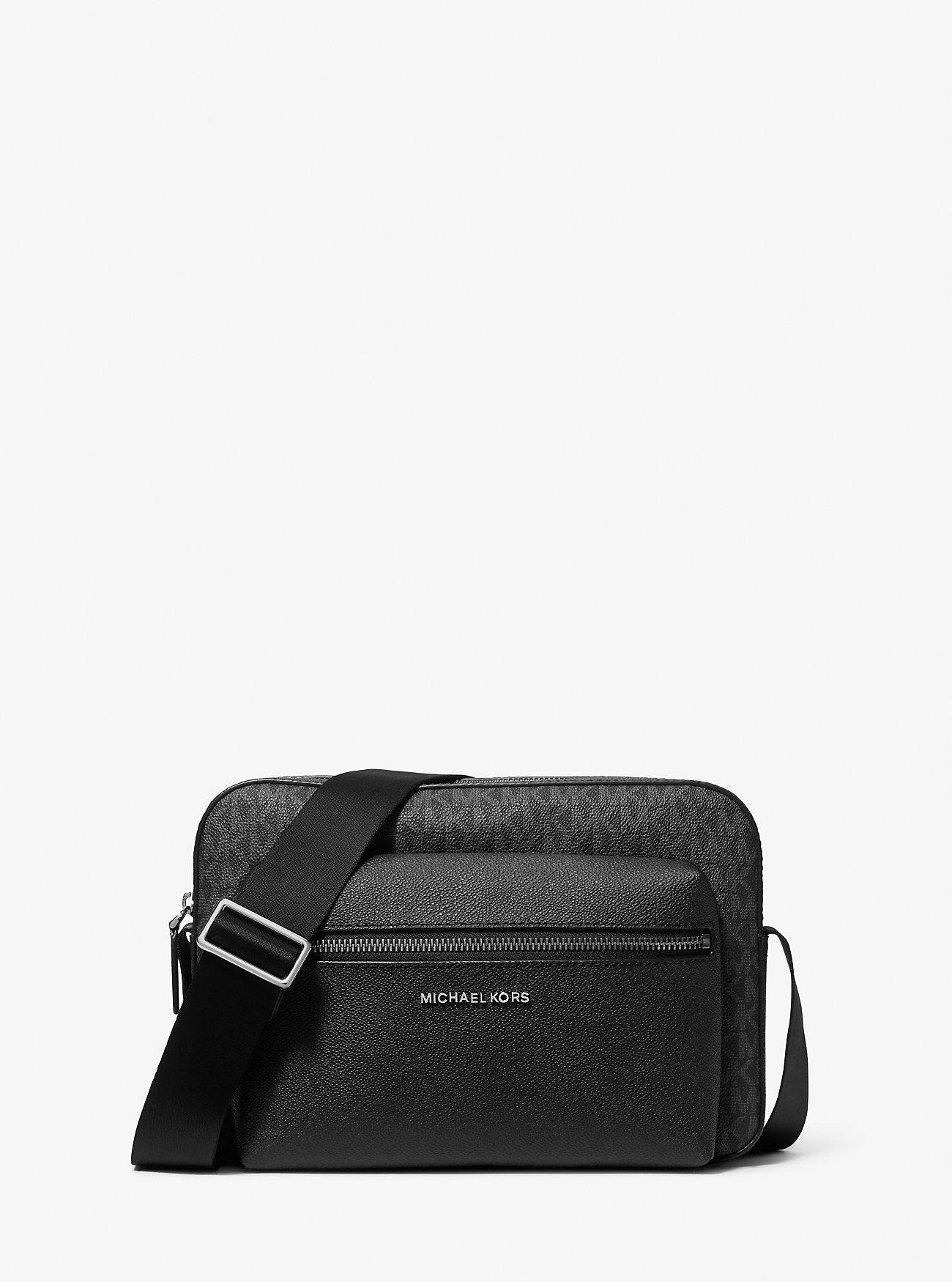 Michael Kors Hudson Textured and Signature Signature Logo Camera Crossbody Bag Bag