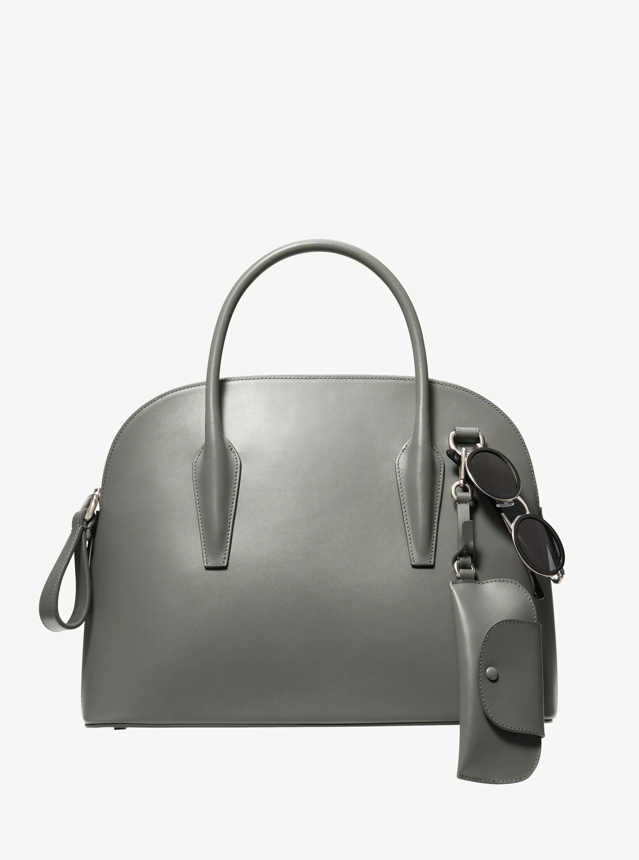 Michael Kors Kaitlin Large Leather Dome Satchel