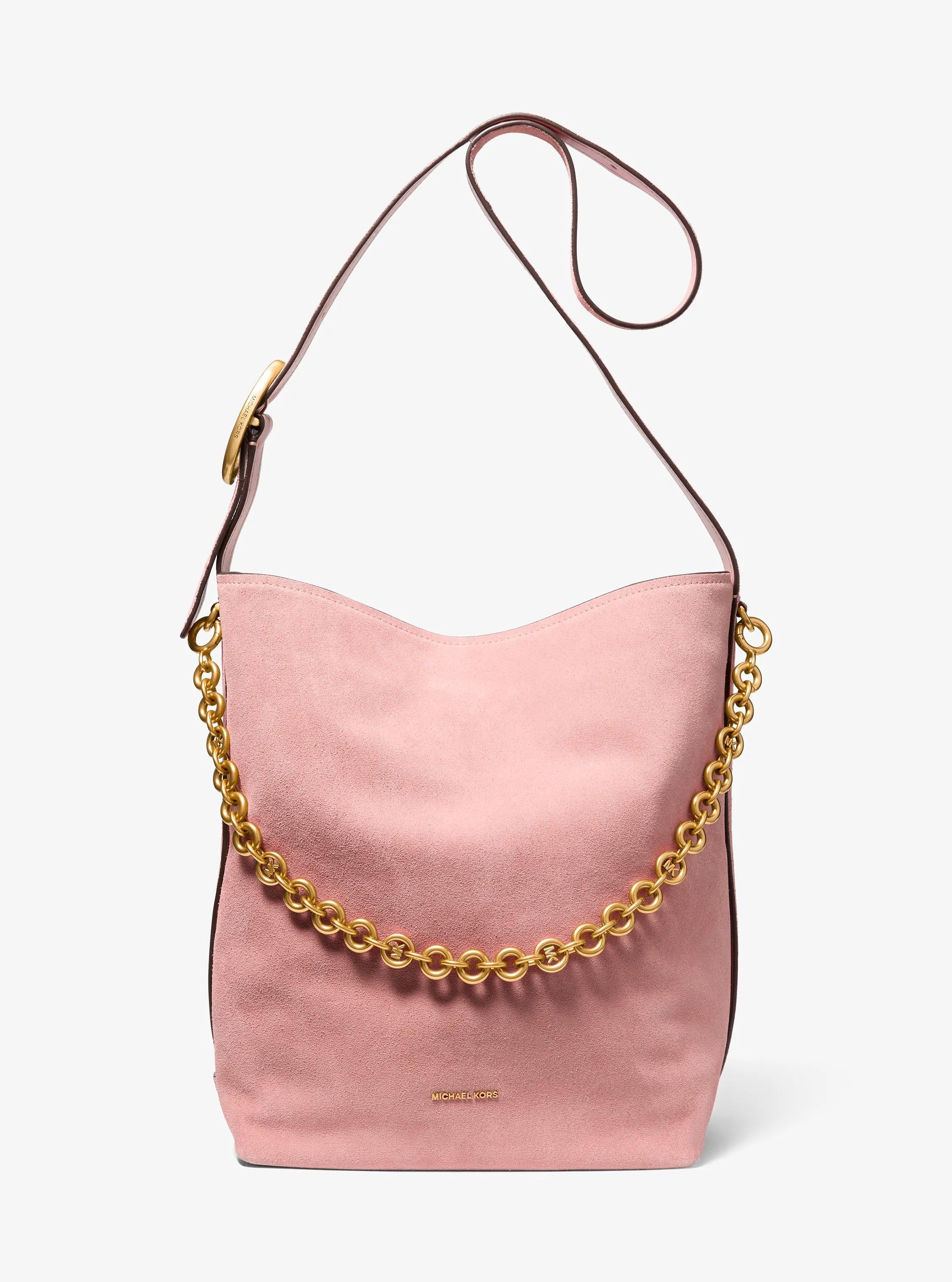 Michael Kors Nolita Large Suede Bucket Tote Bag Work Shoulder Bag