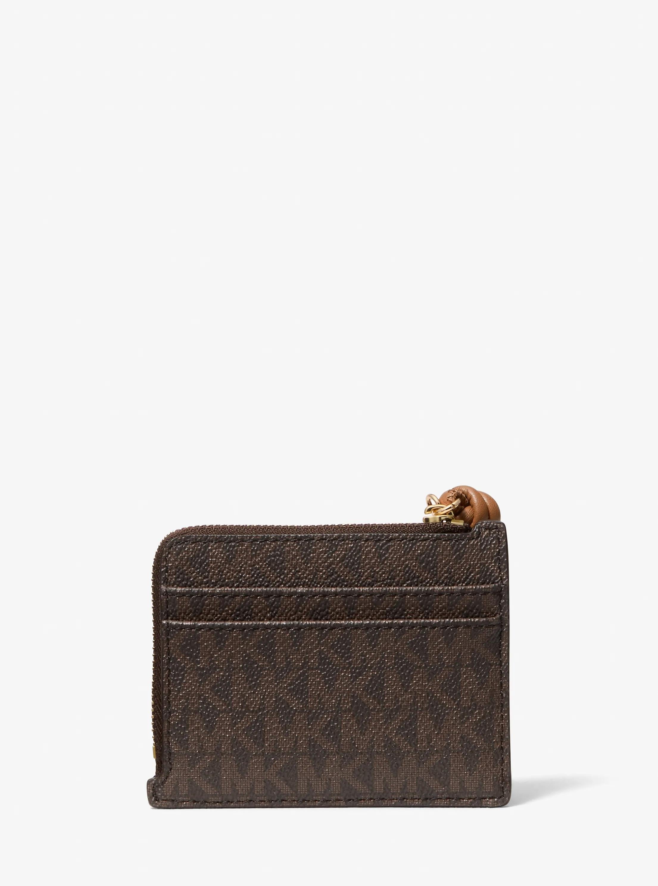 Michael Kors Jet Set Small Signature Signature Logo Card Case Wristlet