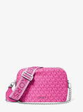 Michael Kors Bryant Medium Signature Signature Logo Print Woven Camera Crossbody Bag Bag