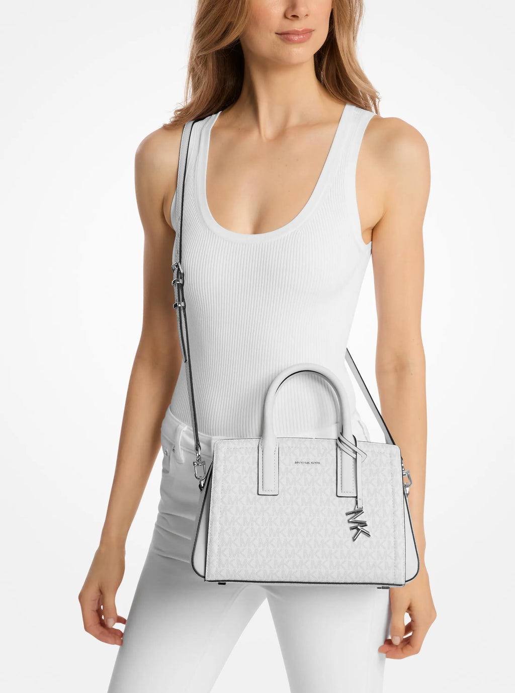 Michael Kors Laila Small Signature Signature Logo Satchel