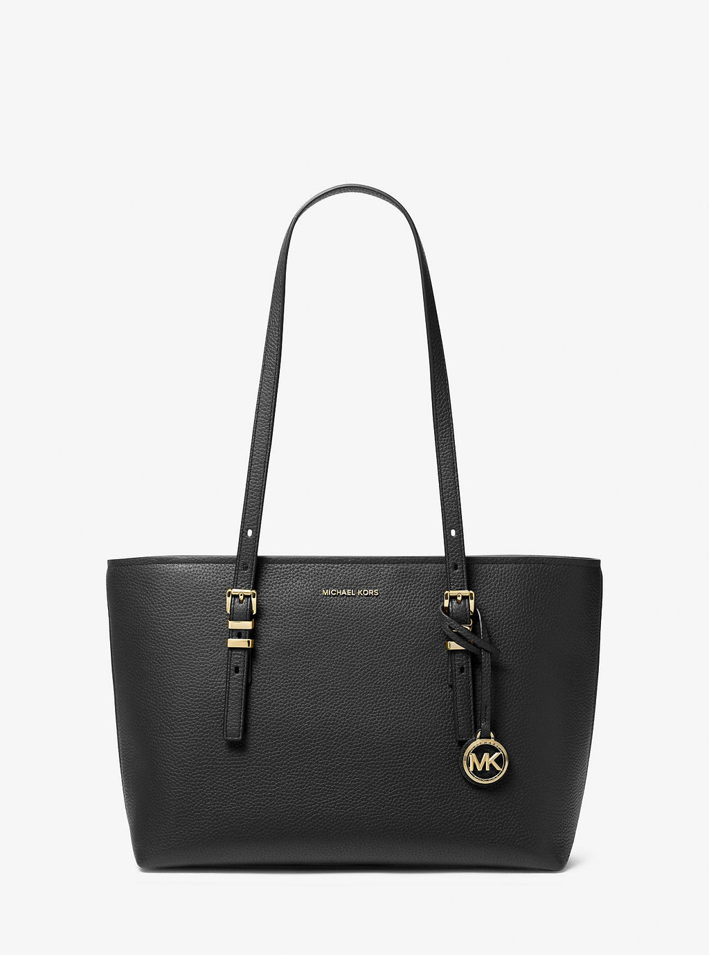 Michael Kors Quinn Medium Pebbled Leather Tote Bag Work Shoulder Bag