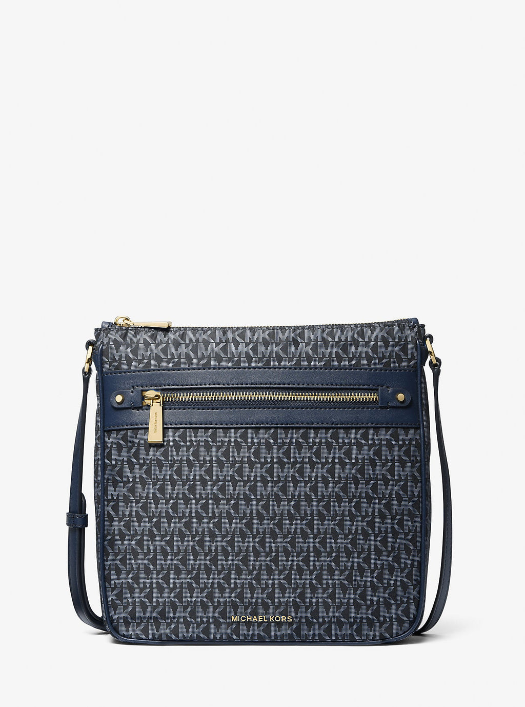 Michael Kors Jet Set Large Signature Signature Logo Print Woven Crossbody Bag Bag