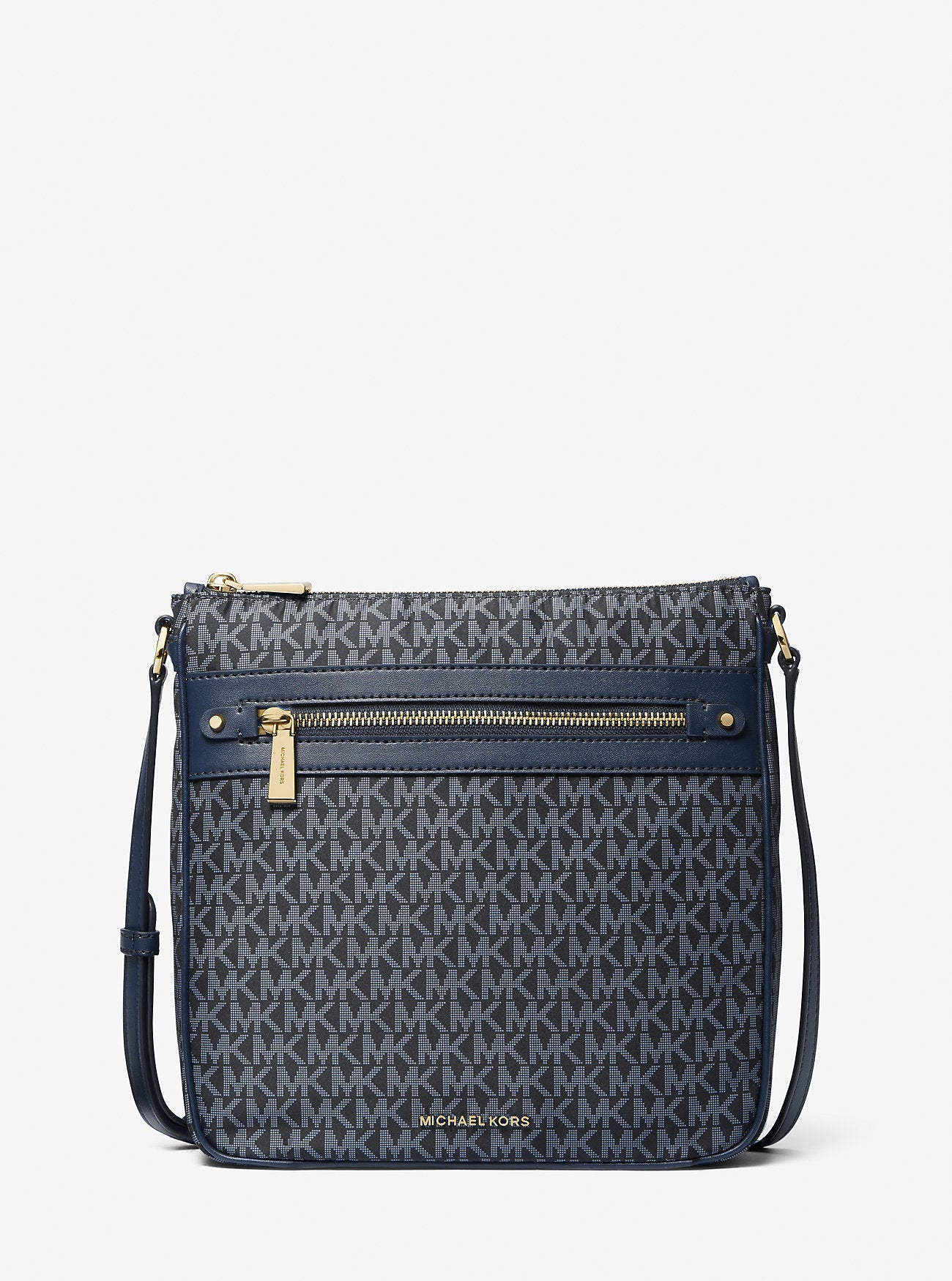 Michael Kors Jet Set Large Signature Signature Logo Print Woven Crossbody Bag Bag