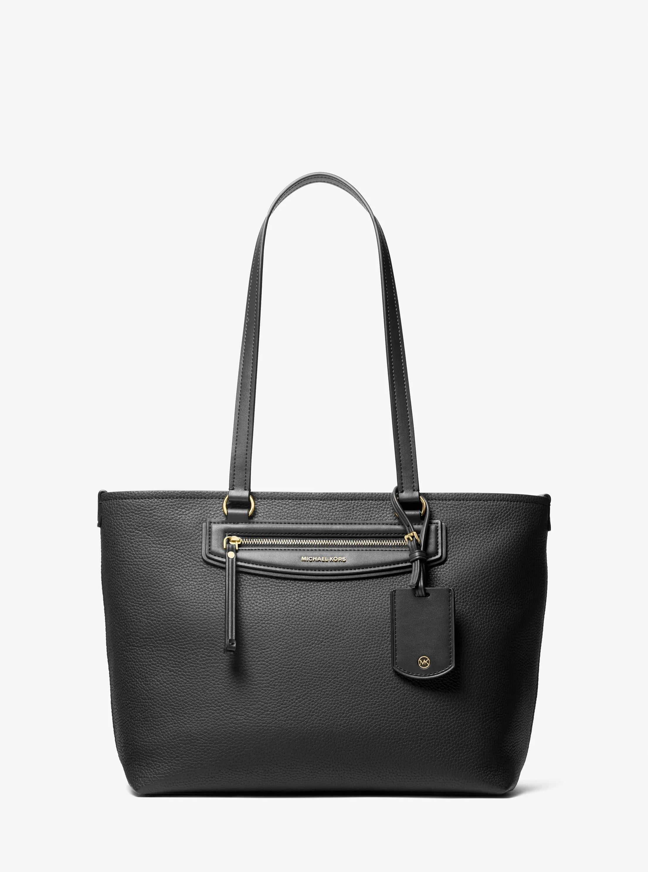 Michael Kors Jet Set Travel Medium Pebbled Leather Tote Bag Work Shoulder Bag