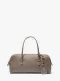 Michael Kors Roberta Hand-Stitched Pebbled Leather Satchel