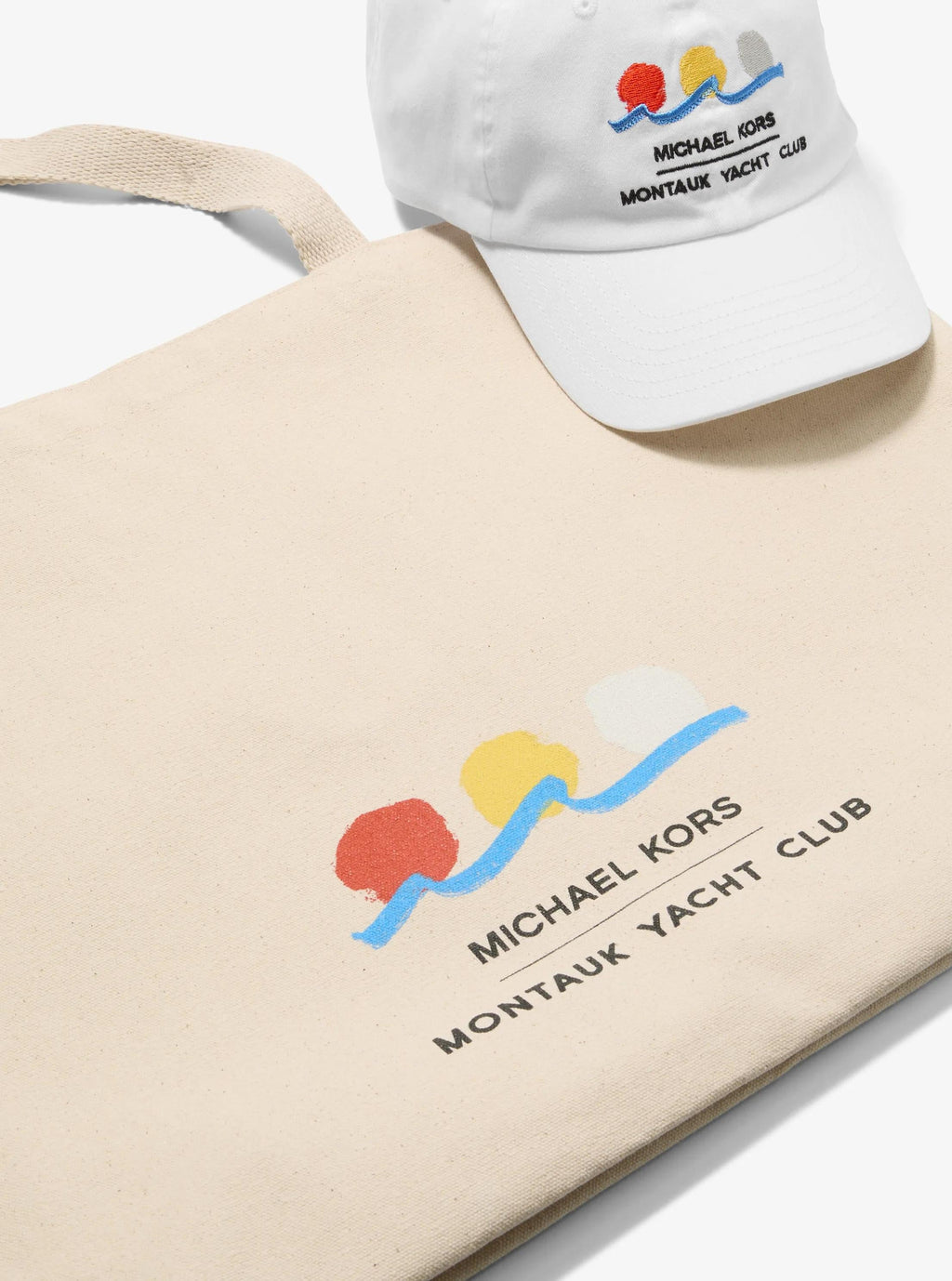 Michael Kors x Montauk Yacht Club Cotton Canvas Tote Bag Work Shoulder Bag