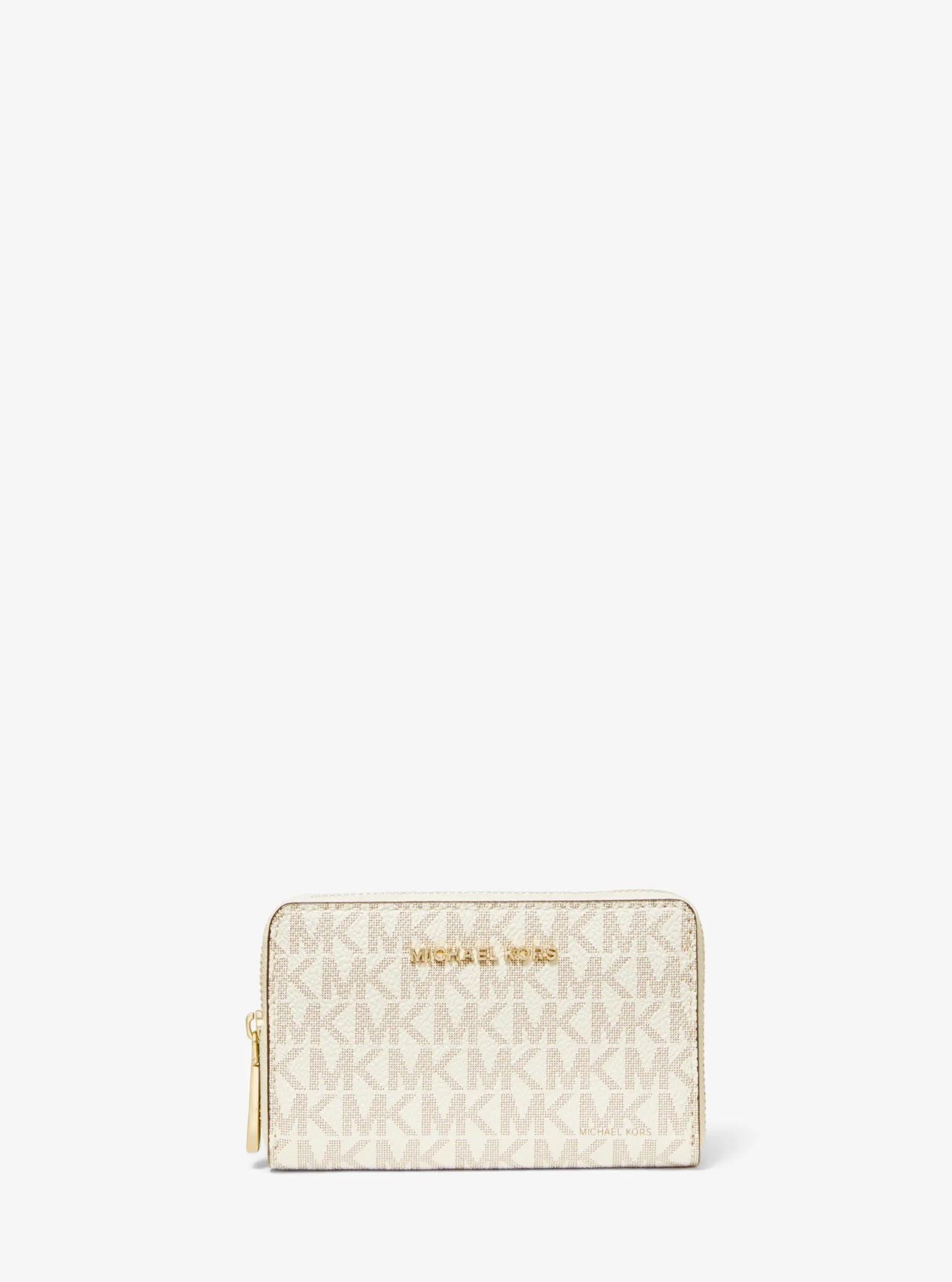 Michael Kors Small Signature Logo and Leather Wallet
