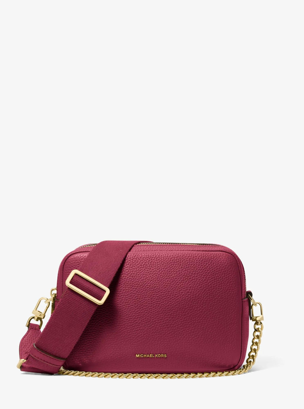 Michael Kors Bryant Medium Pebbled Leather Camera Crossbody Bag Bag