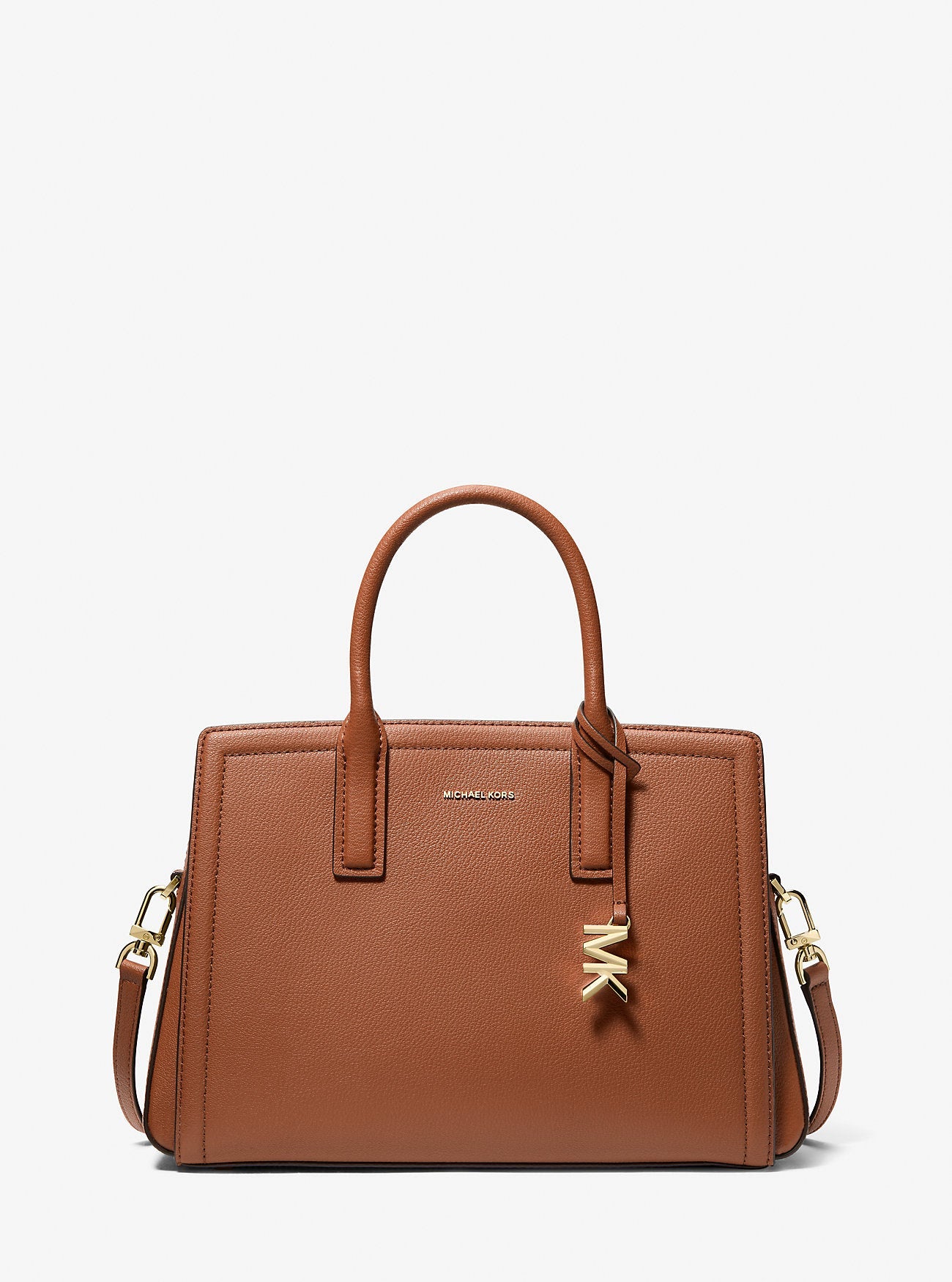 Michael Kors Laila Medium Leather Satchel