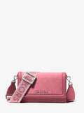 Michael Kors Jet Set Small Signature Signature Logo Print Woven Phone Crossbody Bag Bag Bag