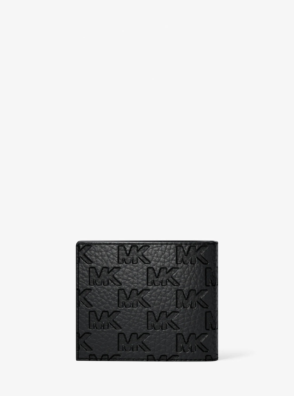 Michael Kors Hudson Signature Logo Embossed Leather Billfold Wallet and Passcase