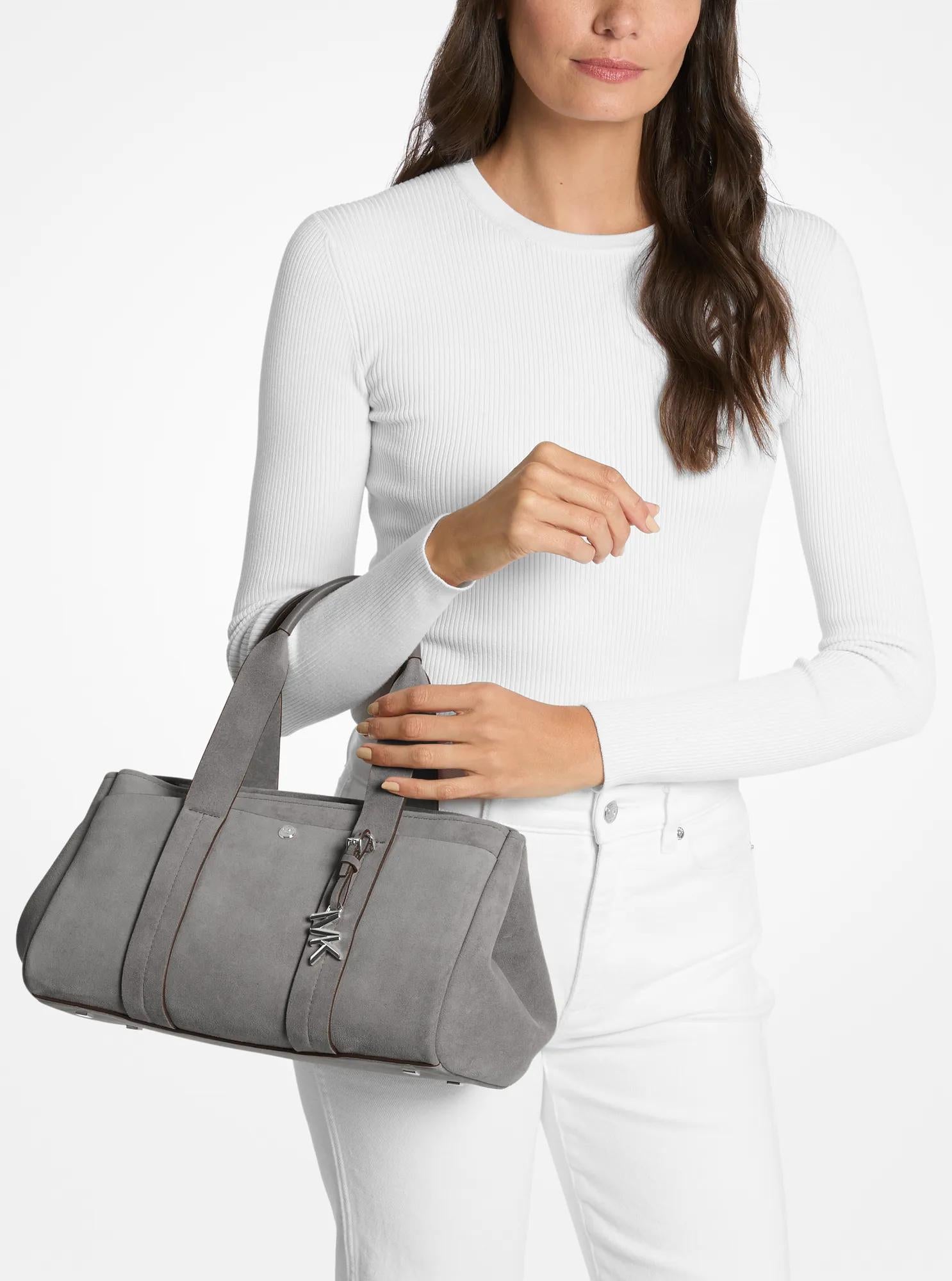 Michael Kors Romee Small Suede Satchel